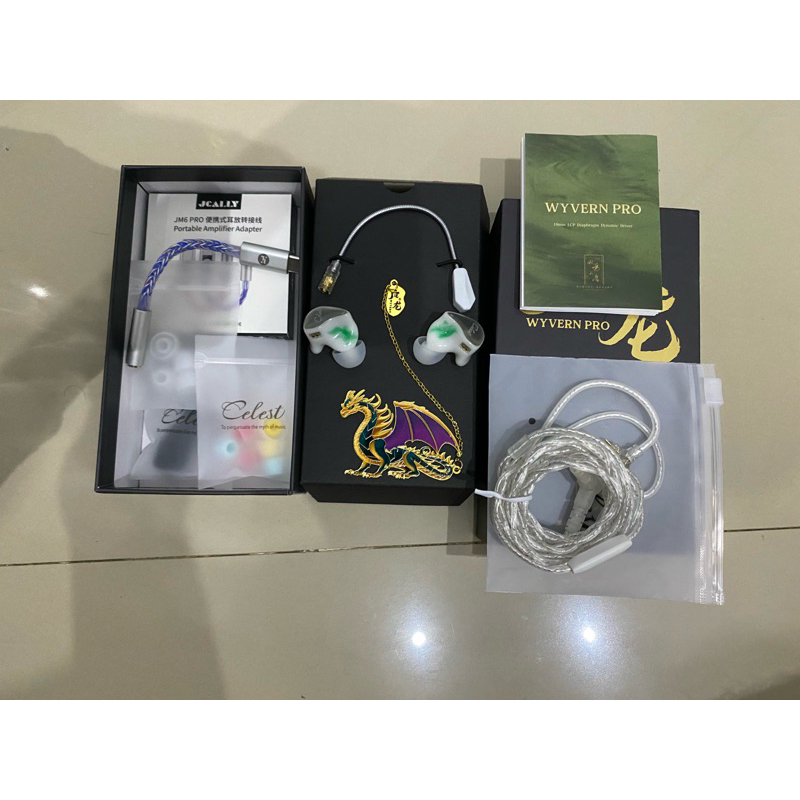 WTS IEM KINERA CELEST WYVERN PRO WHITE DOUBLE MIC + DAC JCALLY JM6 PRO.