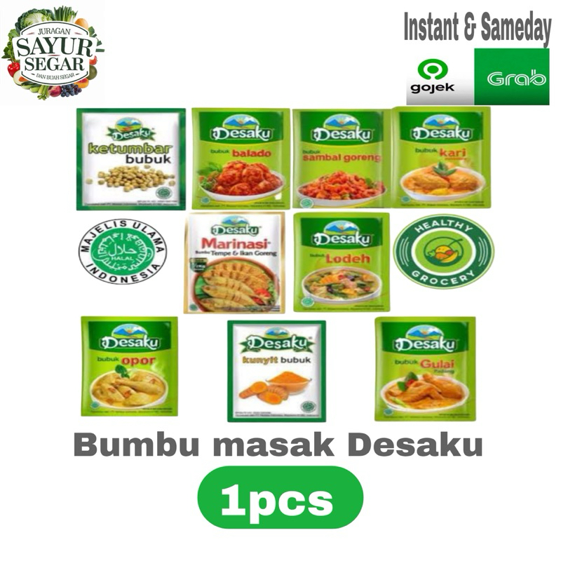 

Bumbu masak instant DESAKU macam rasa 10gr 1pcs