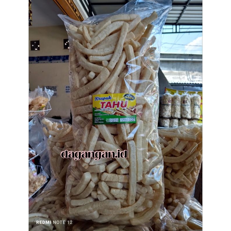 

1 KILOGRAM KRUPUK TAHU / ENAK DAN RENYAH KRUPUK TAHU
