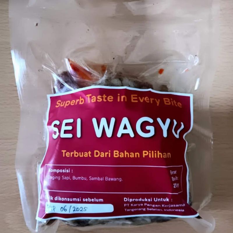 

Se'i Wagyu 250 gram + Sambal