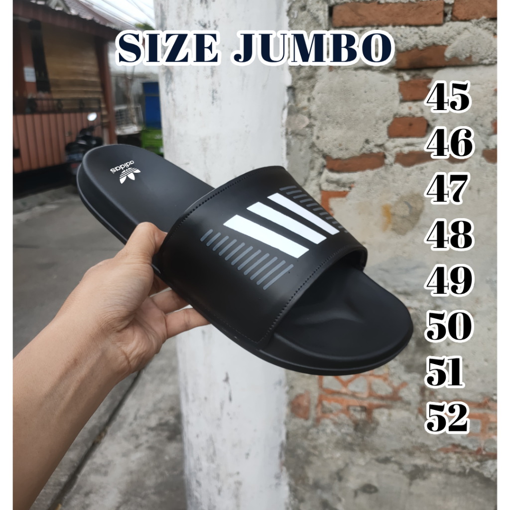 Sandal BIG SIZE 44 45 46 47 48 49 50 51 ,  Sandal Slip On Besar , Sandal Ukuran Jumbo , Sandal Cowok