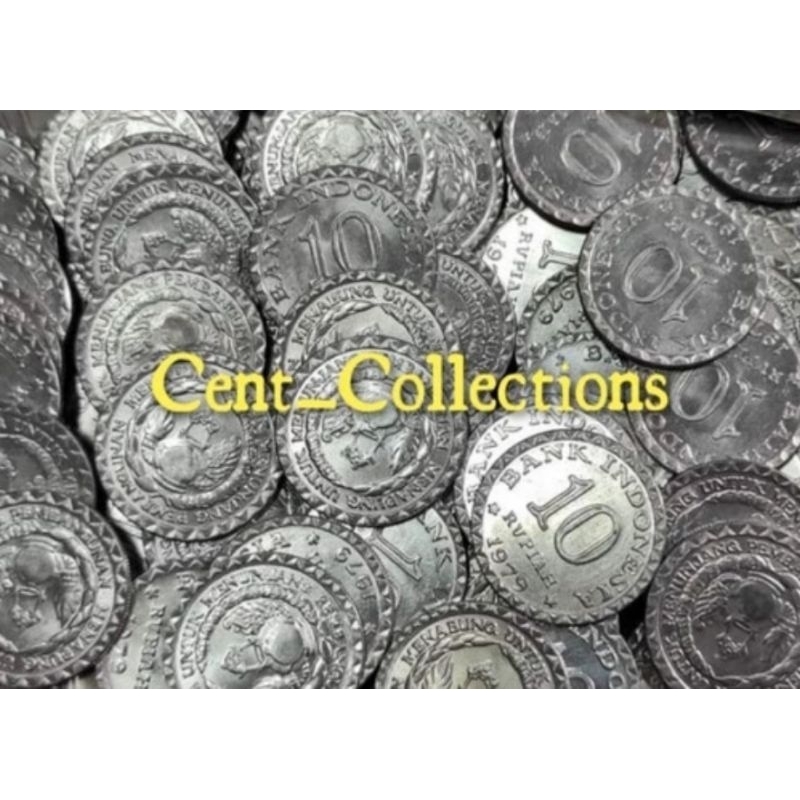 uang kuno koin 10 rupiah Tabanas