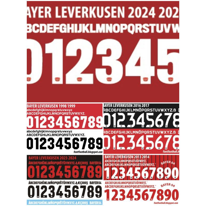 NAMESET BAYER LEVERKUSEN