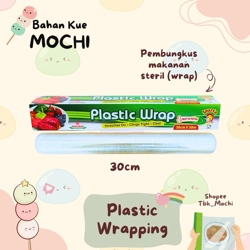 Wrapping 30cm / Plastik Wrap Makanan Steril / Plastic Wrap / Cling Wrap 30cm