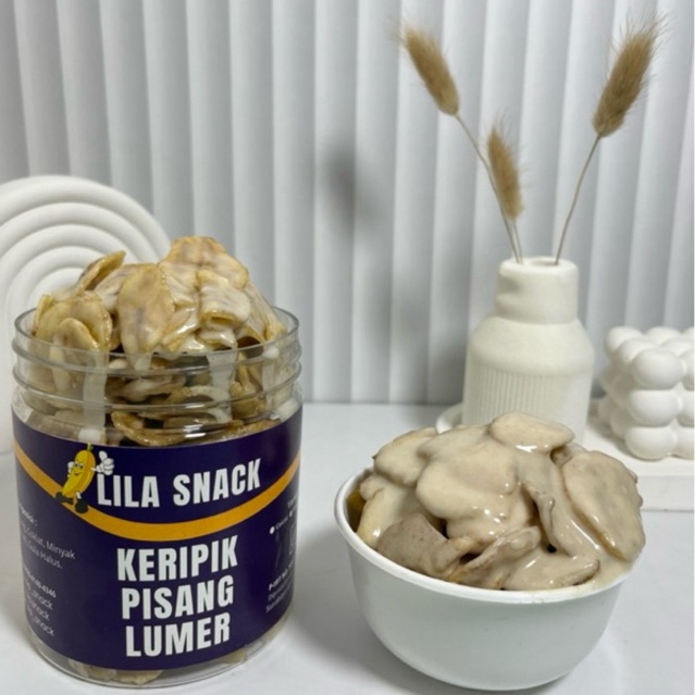

LILA SNACK - Keripik Pisang Lumer Premium Rasa Tiramisu Kemasan Toples 250 gram