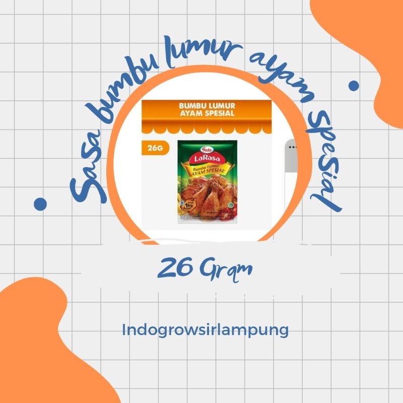 

sasa bumbu lumur ayam spesial 26g