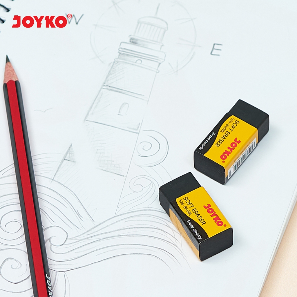 

RK Penghapus JOYKO 526 B 40 BL Hitam Kecil / Stip B 40 P - Putih / Eraser Pencil B40BL - B40P PAK (