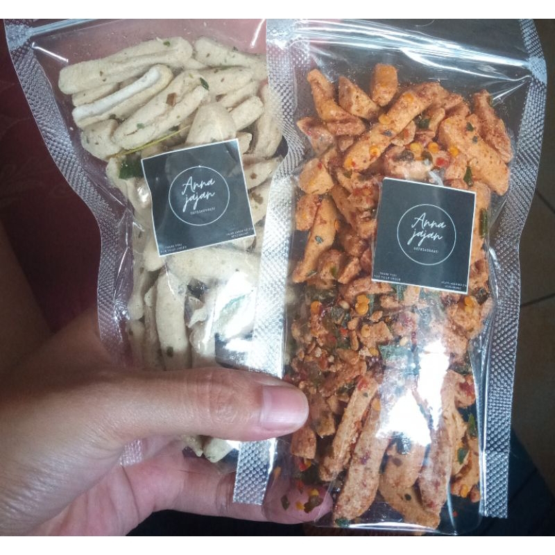 

AnnaJajan Basreng ori daun jeruk dan pedas daun jeruk