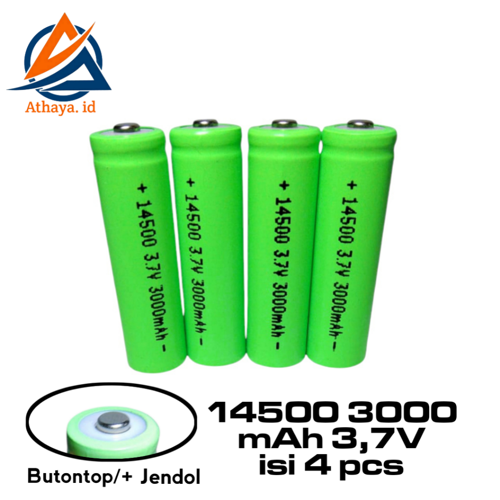Baterai Mesin Cukur / Baterai Mouse Bluetooth / Baterai Mic Wirelles Type 14500 3,7V Butontop