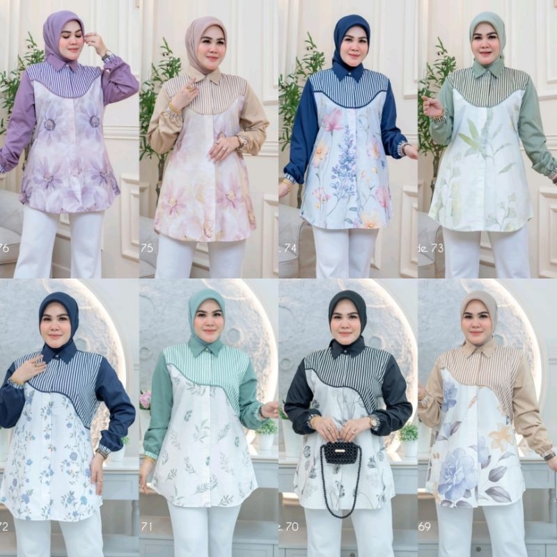 MIDORI RUMMI • BAJU WANITA PREMIUM KEMEJA KATUN JEPANG ORI BY QFA • TSABITA • MOLA • YOONA • ADISA •