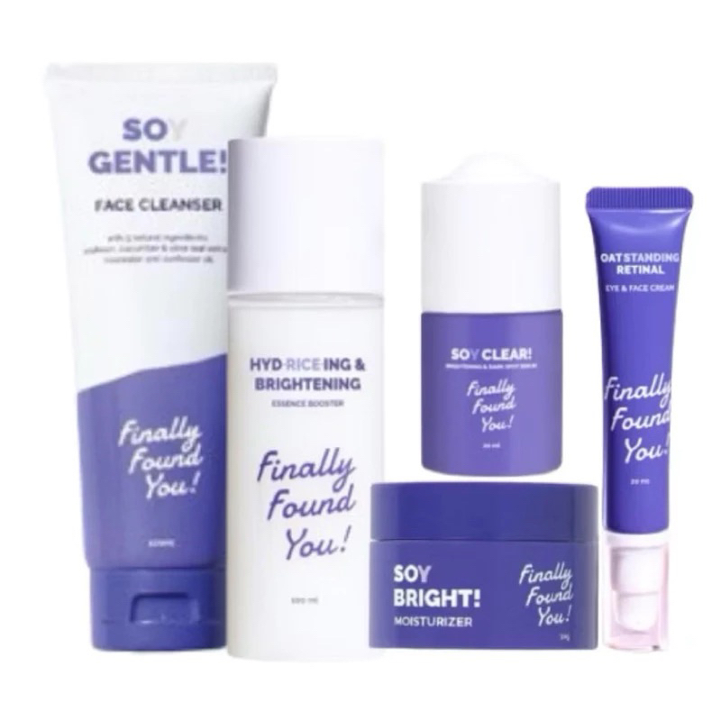 Finally Found You Soy Bright Moisturizer - 2in1 Primer Makeup dan Gel Pelembab Krim HYDRICEING & BRI