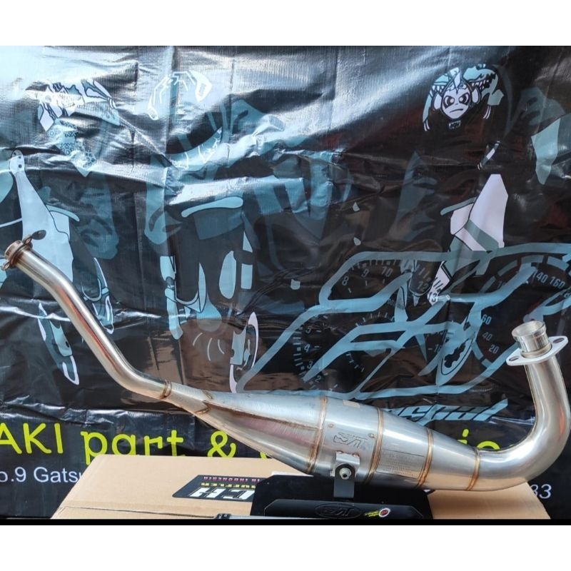 KNALPOT STAINLESS AITECH NINJA 150 BIG VOL. ORIGINAL