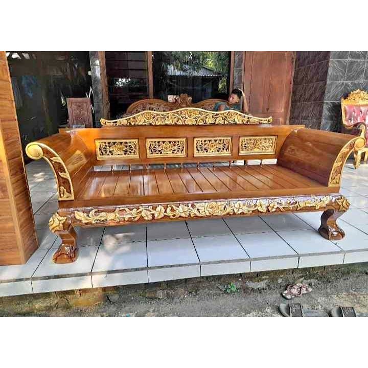 KURSI BANGKU KUKU MACAN BANGKU TERAS BANGKU SANTAI FULL KAYU JATI LIMITED