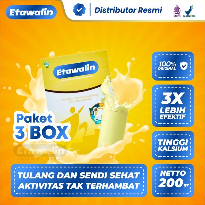 

PAKET 3 BOX Susu Etawalin Original Terapi Nyeri Sendi dan Tulang Kebas