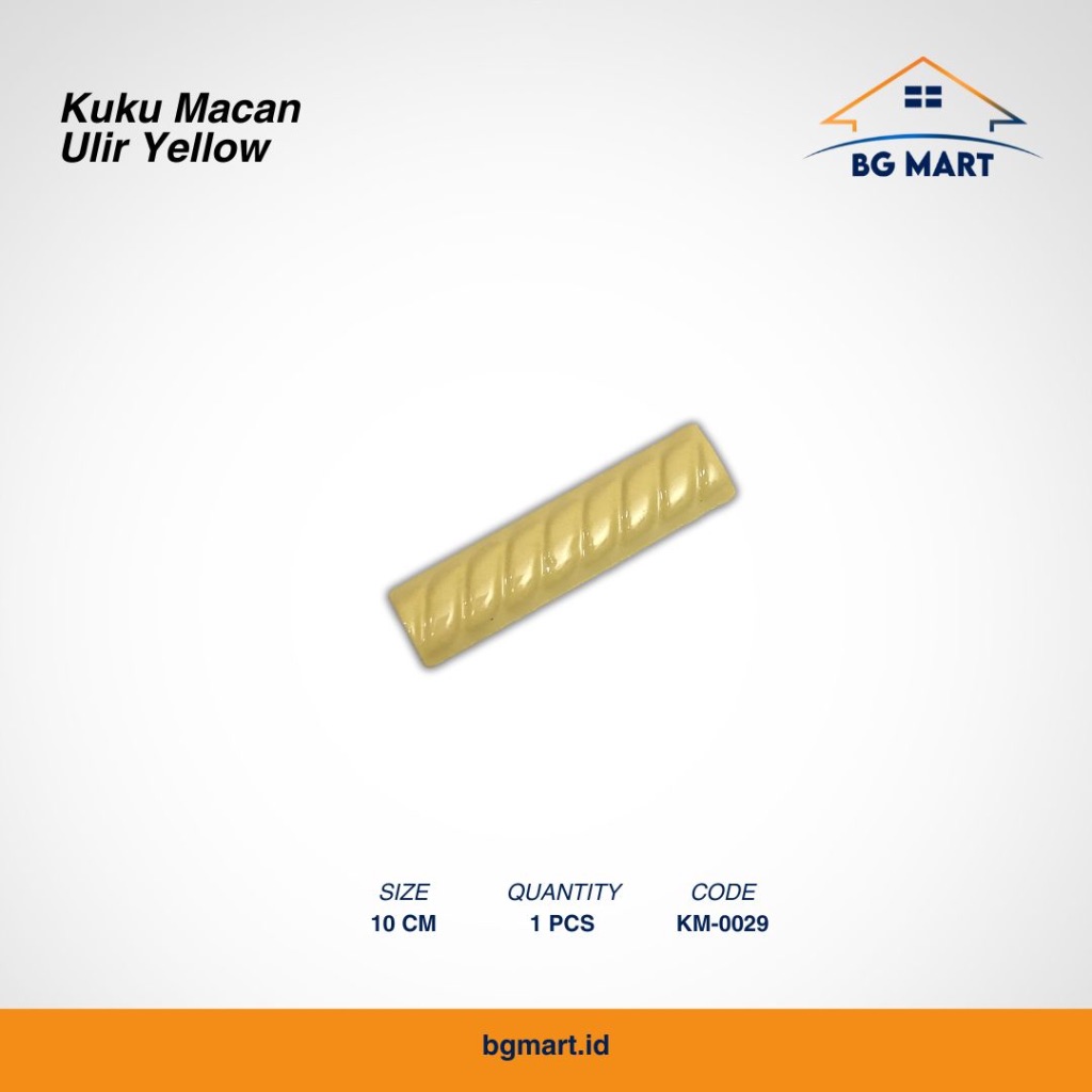 LIST KERAMIK KUKU MACAN MURAH ULIR 10 CM YELLOW BONBON KERAMIK BONBON LIST TANGGA LIST PINGGIRAN KER