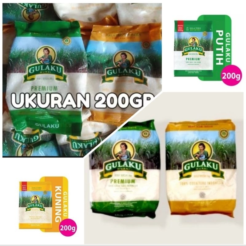 

Gula Pasir Murni GULAKU 200 gr Premium