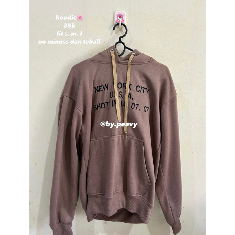 hoodie coklat