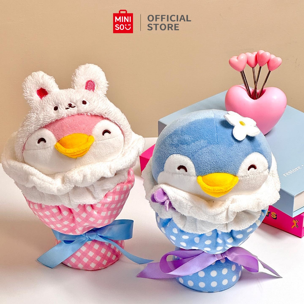 Miniso x Mini Family Boneka  Plush Toy Little Bouquet Buket Kecil Boneka Lucu Kain Lembut