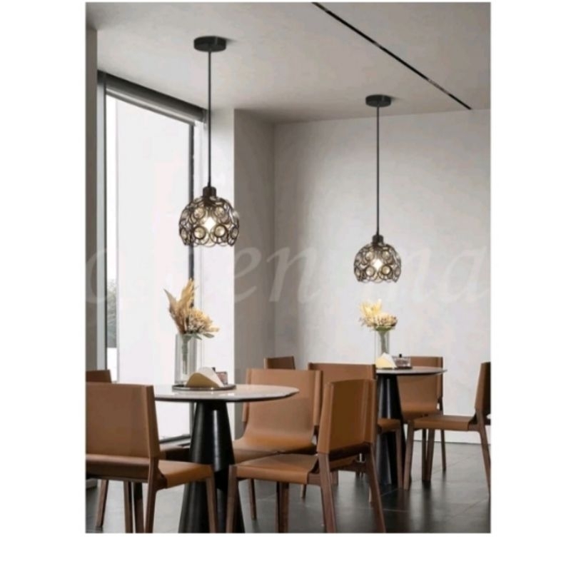 lampu plafon Ring kristal, lampu dalam ruang kap lampu hias dan dekorasi ring kristal, kap silling d