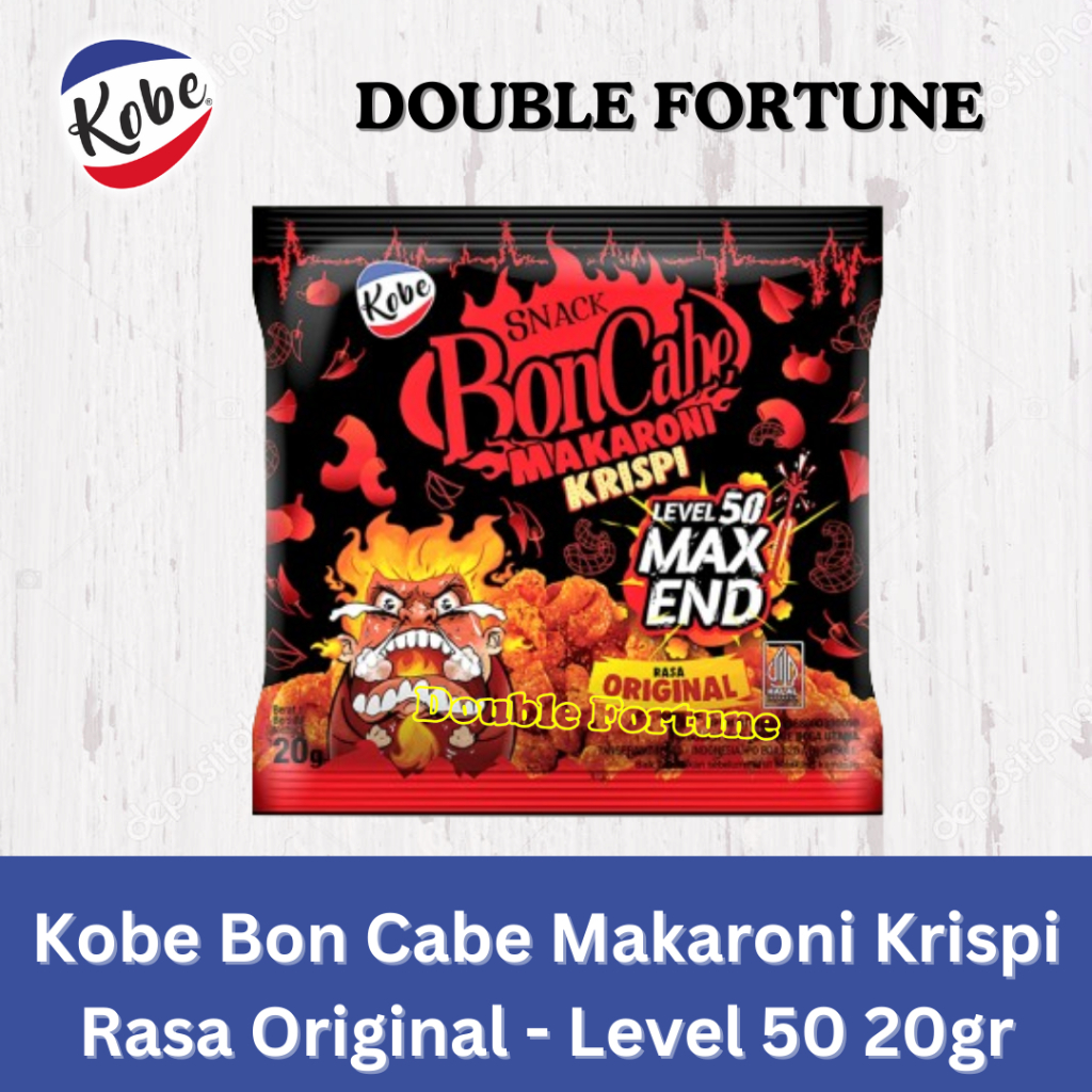 

KOBE Snack BonCabe Makaroni Krispi Max End Lv 50 Mini 20gr