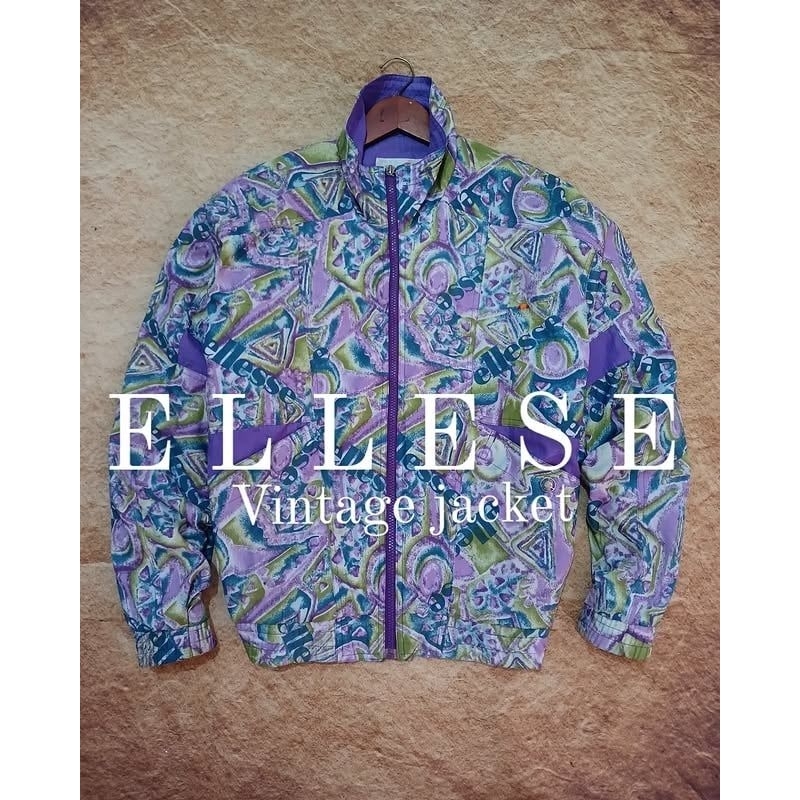 jaket ellese model vintage racing full print recomend bekas second preloved