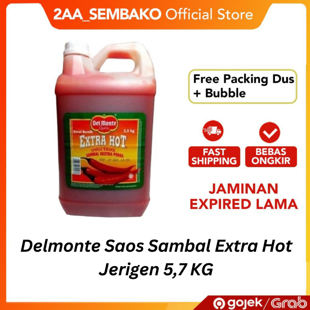 

Delmonte Saus Sambal Extra Hot Jerigen 5,7 KG