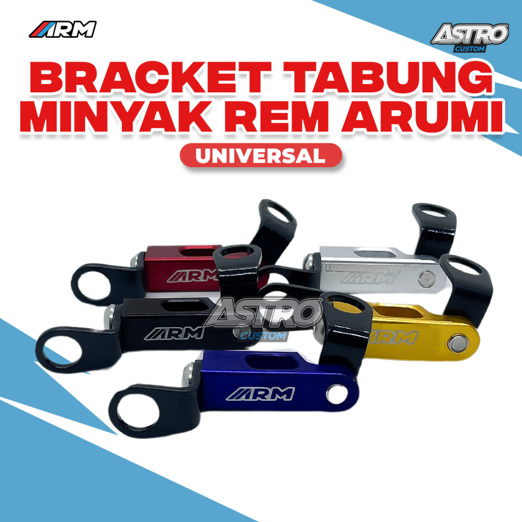 Bracket Tabung Minyak Rem Vario Beat Fi ESP Nmax Lexi Arumi ARM Universal Upgrade CVT Astro Custom