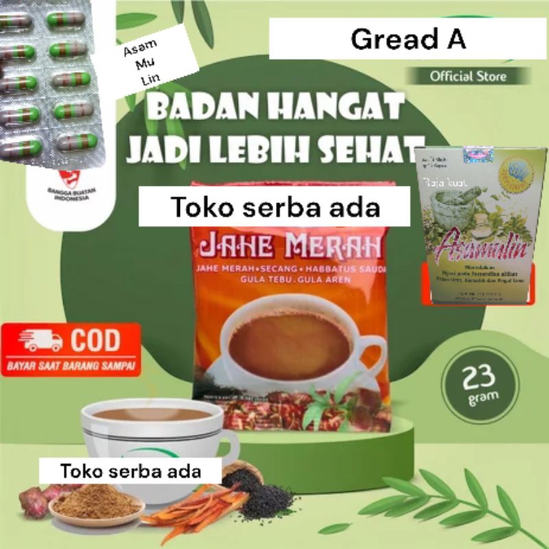 

minuman tradisional jahe asam Ulin greadA isi 3 blister