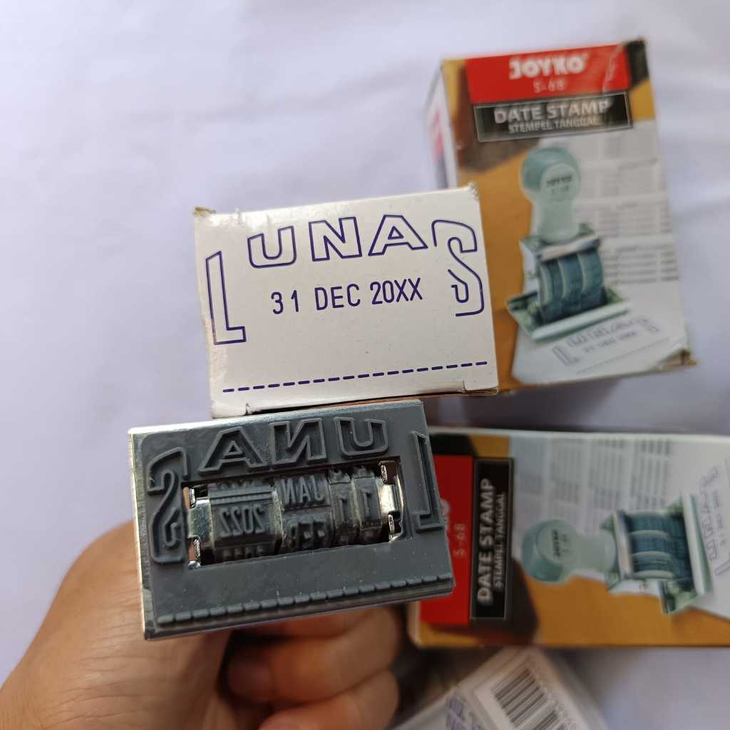 

Stempel Lunas dan Tanggal / Stempel Tanggal merek Joyko