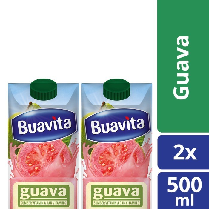 

[ Paket Isi 2 ] Buavita Jus Buah Asli Rasa Jambu 500ml