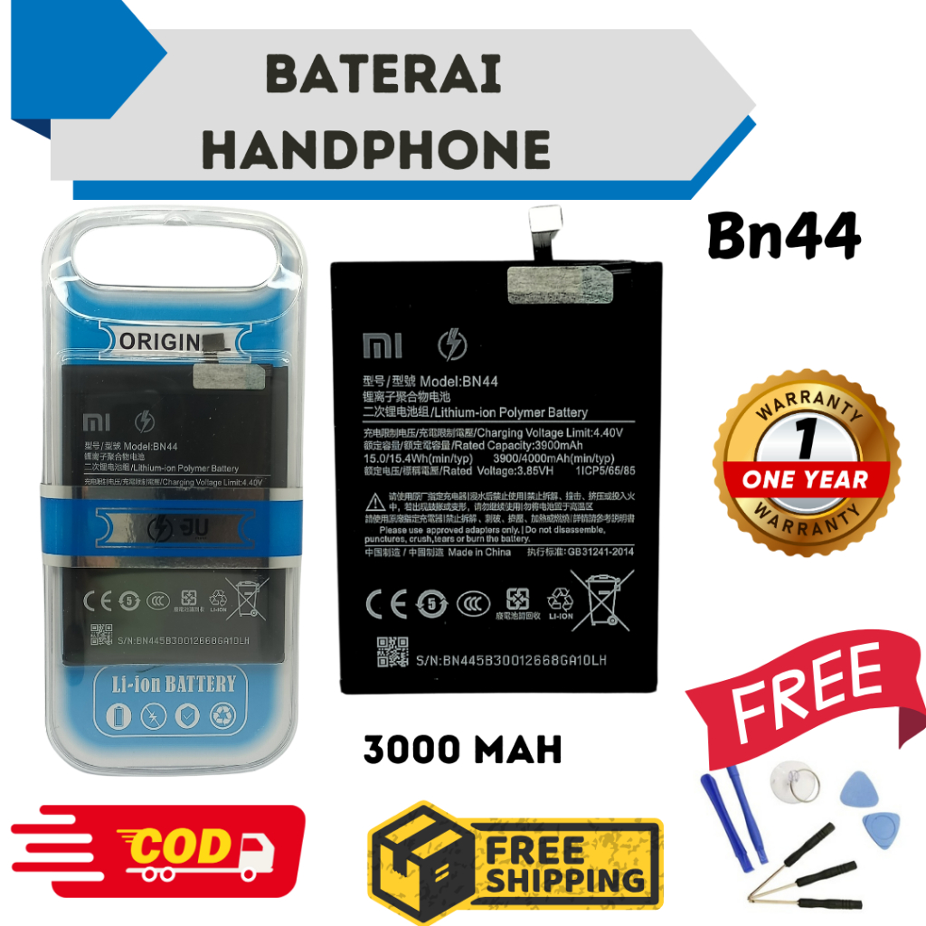 NEW BN44 BATERAI Redmi 5 Plus BATRE BATRAI