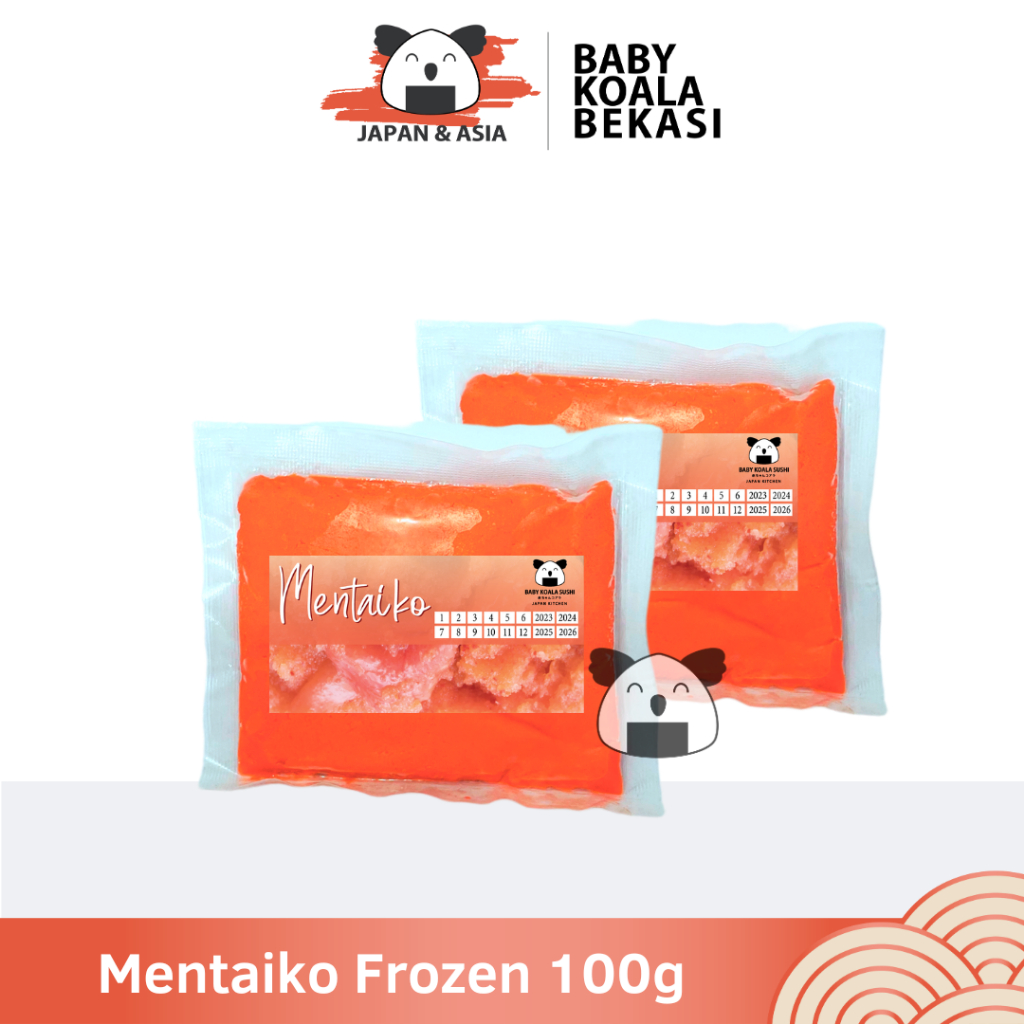 

MENTAIKO Myeongnan Telur Ikan Mentai Berbumbu 100 g │ Korean Salted Pollock Roe -BKB