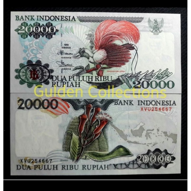20000 Cendrawasih UNC 1992 1995
