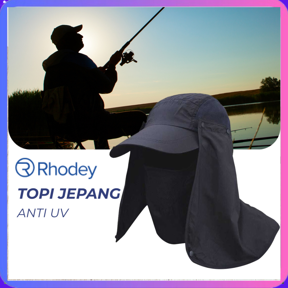 Topi Memancing Tentara Jepang Anti UV Matahari Topi Jepang Mancing Anti UV Outdoor Fishing Hat Nylon