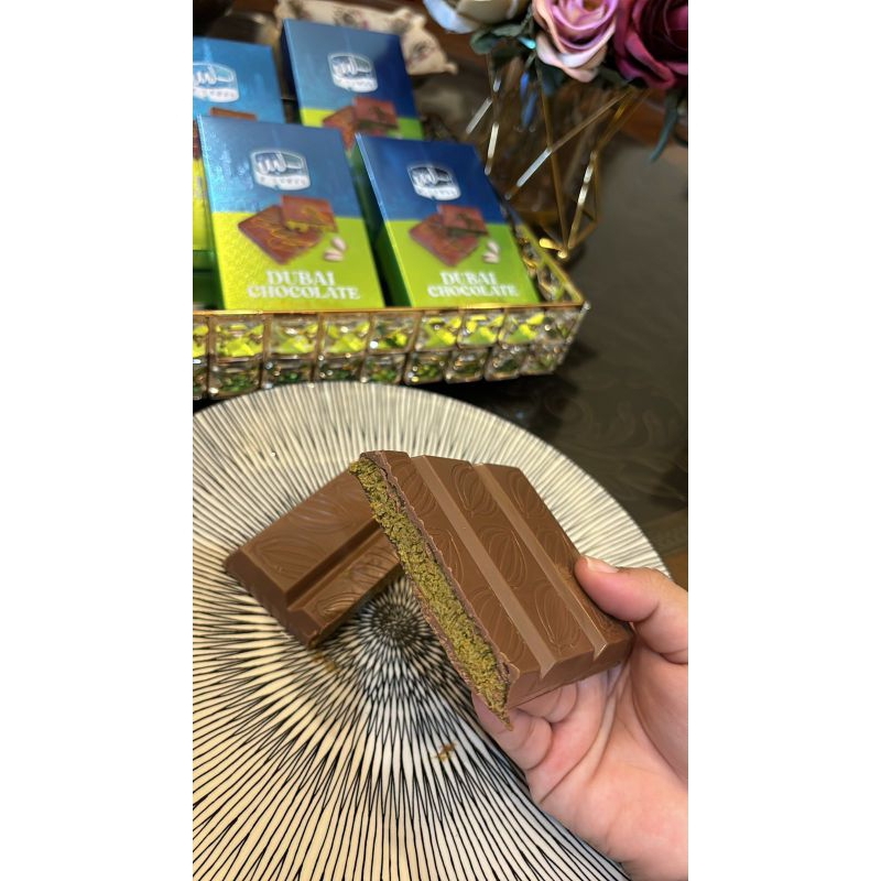 

Dubai chocolate kunafa pistachio B-Laban viral