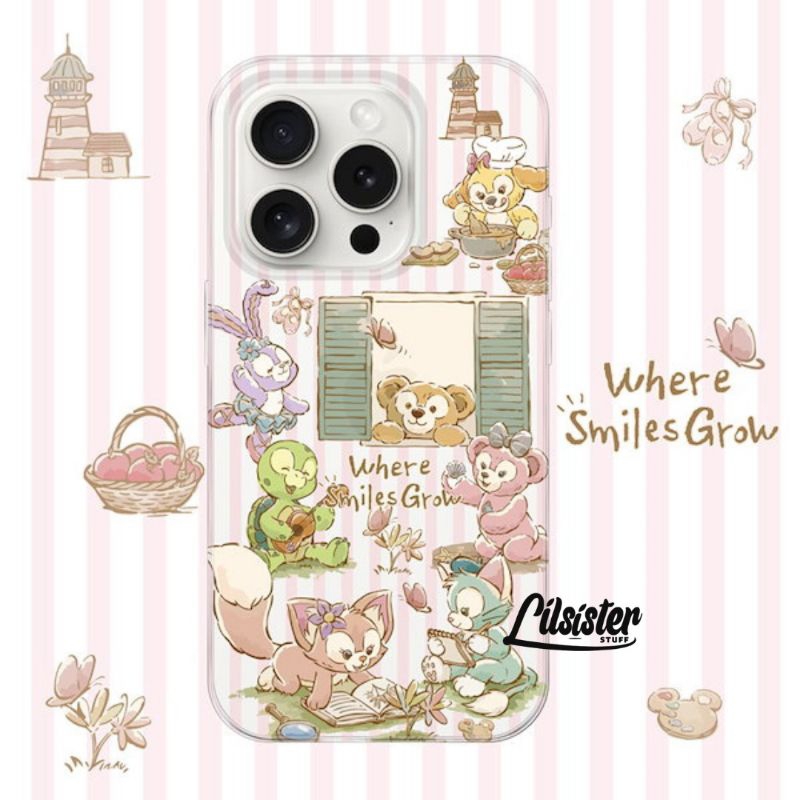 Duffy and Friends Smiles Grow Matte Softcase for Iphone Case (XR 11 12 13 14 15 PRO PROMAX)