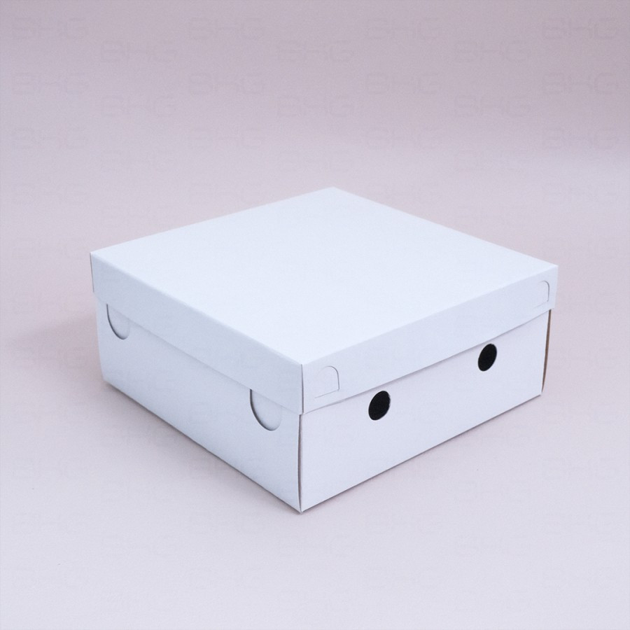 Box Kotak Nasi Warna Putih Polos Bahan Karton Dus Makanan Model Selip Untuk Mika 5 Sekat Ukuran 20x2