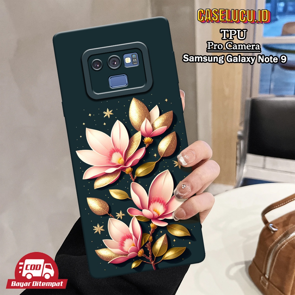 Case Samsung Galaxy Note 9 Terbaru - Fashion Case Bunga - Casing Hp Samsung Galaxy Note 9 - Kesing S