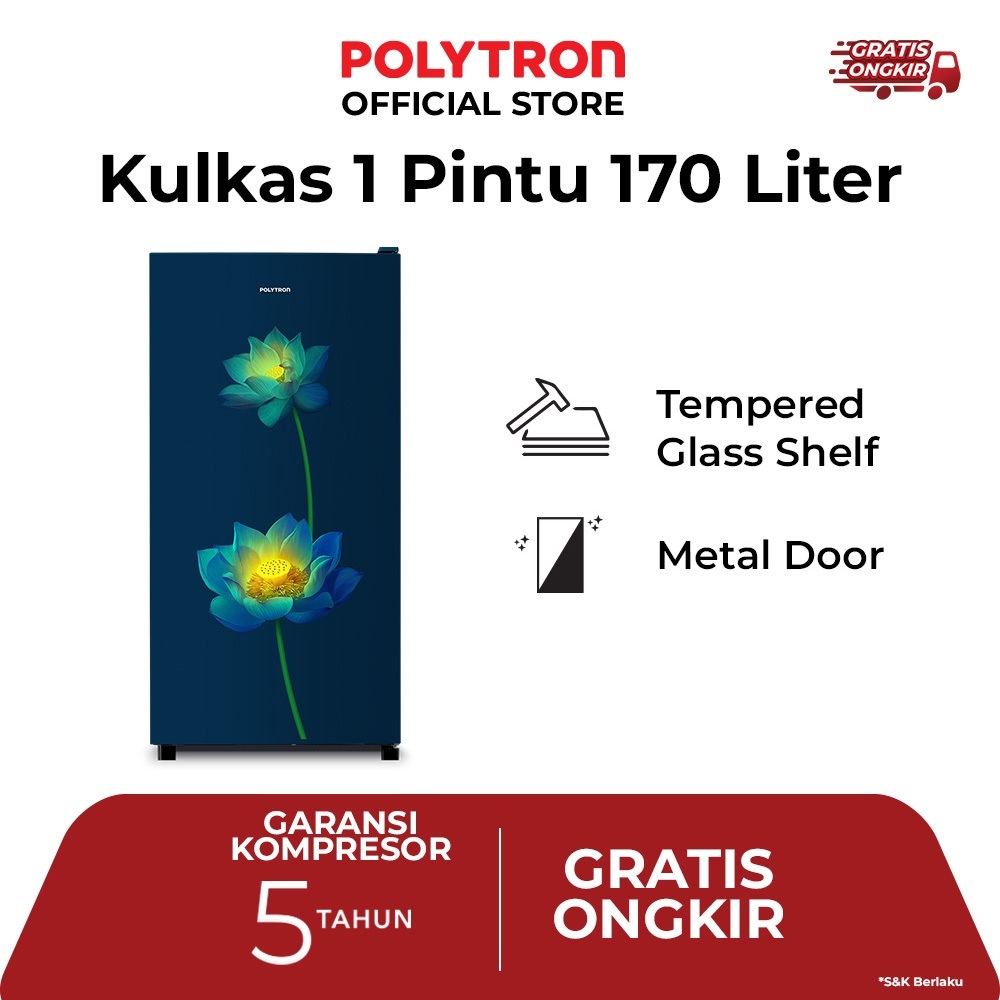 Kulkas Polytron Belleza PRB 157LB 177LB 187LB Kulkas 1 Pintu Low Watt