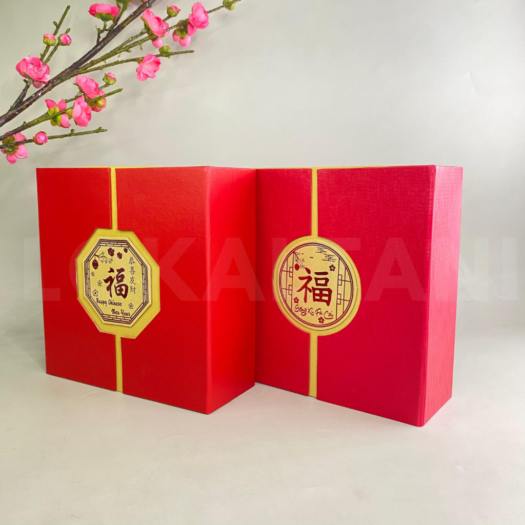 

Box Hampers Imlek Buka Tengah / Happy Chinese New Year Edition Premium Hampers Box