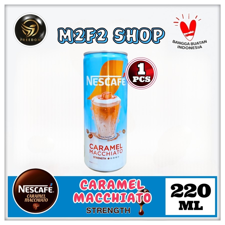 

Kopi Nescafe Ala Cafe Caramel Macchiato Kaleng | Can - 220 ml (Kemasan Satuan)