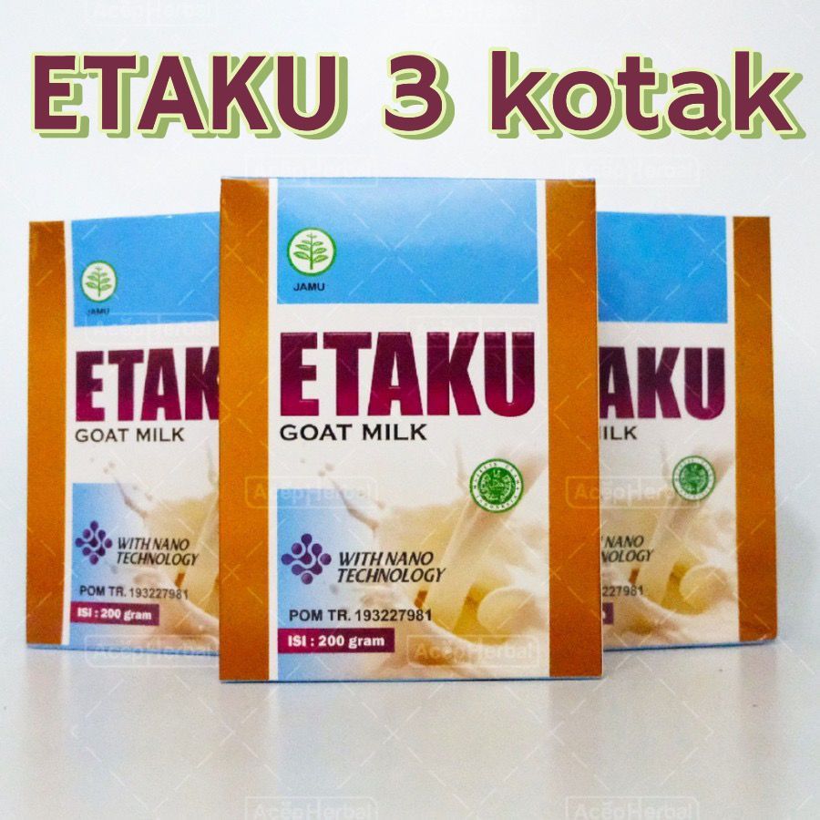 

Etaku isi 3 Kotak Susu Kambing Etawa Asli