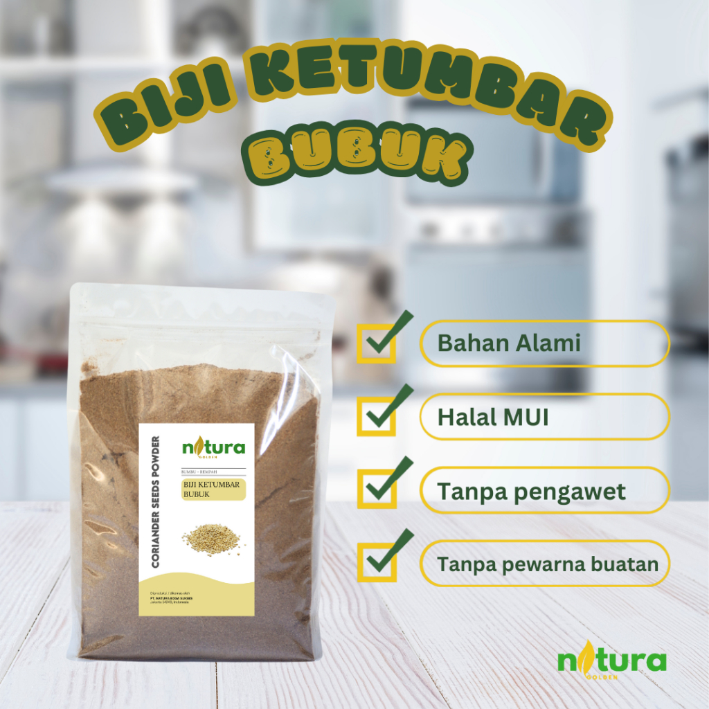 

Natura Golden Biji Ketumbar Bubuk