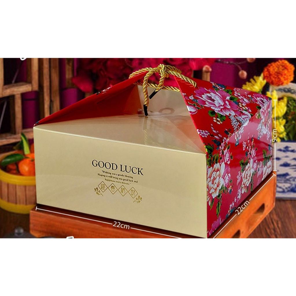 Kotak imlek royal/ kotak cake imlek / kotak toples imlek /bag imlek / kotak merah