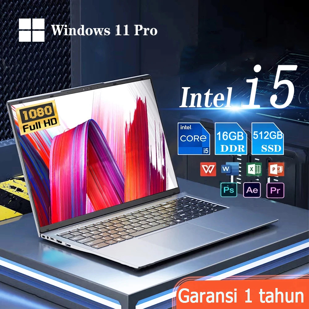 Lenovo laptop terbaru 14 inch RAM 8GB+256GB SSD laptop Intel core i5 leptop Portabel Siswa laptop ba