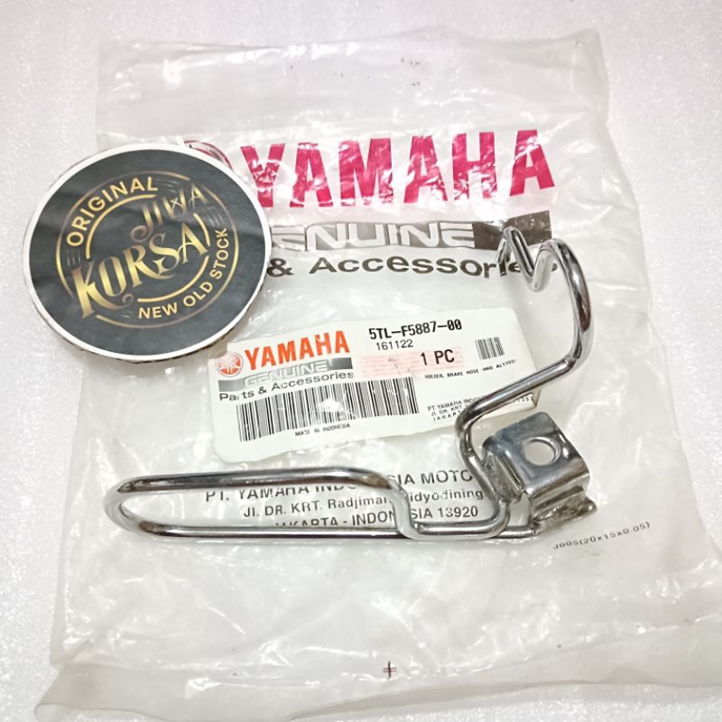 Breket brecket dudukan selang rem kaliper depan yamaha mio sporty asli original ygp crhome crum crom