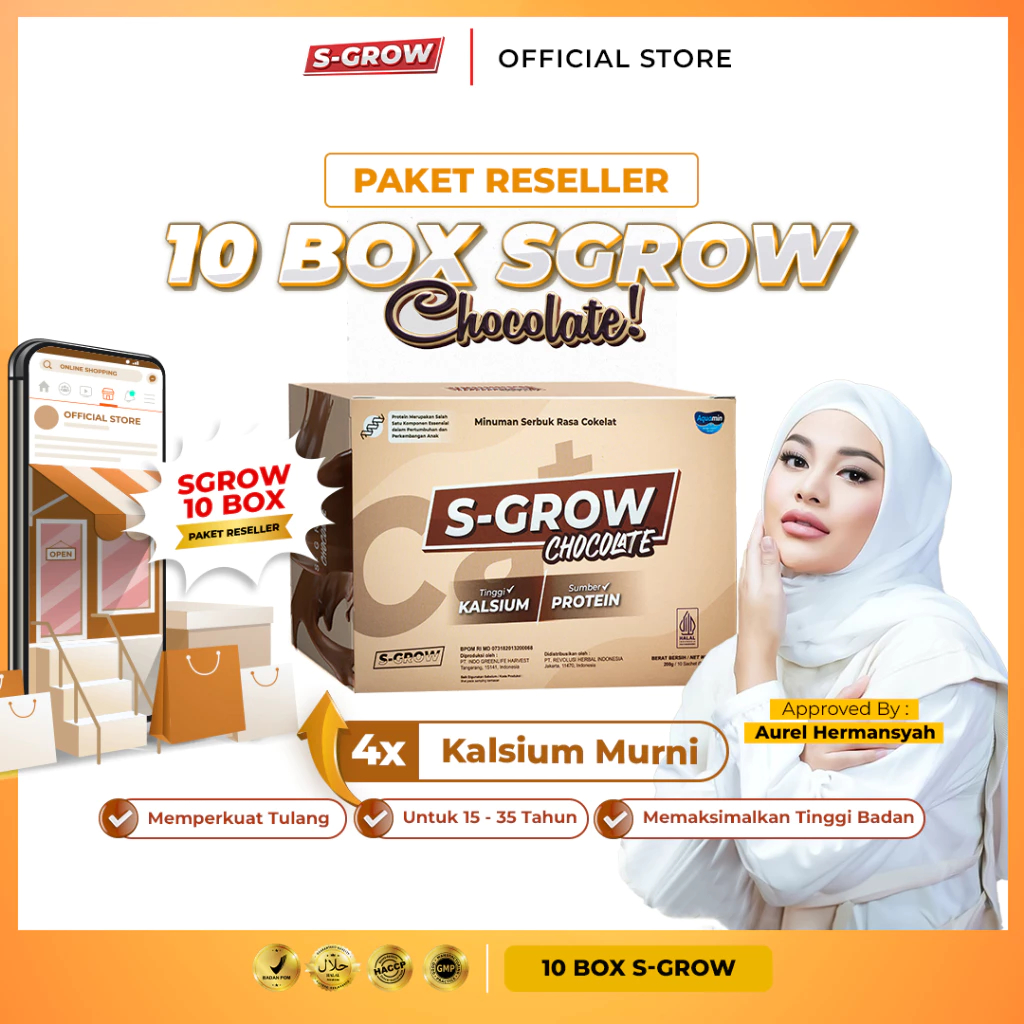 

Paket Usaha Reseller S-Grow Cokelat - Peninggi Badan Untuk Remaja dan Dewasa