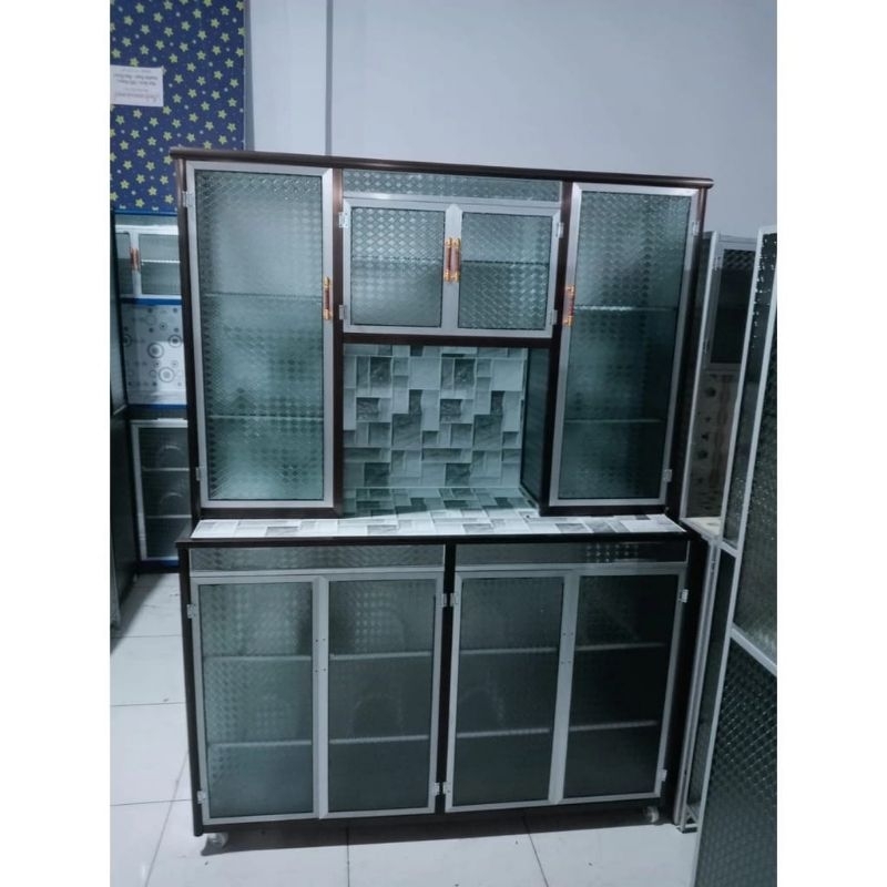 RAK PIRING MURAH RAK PIRING RATA LEMARI SAYUR LEMARI MAKANAN RAK PIRING 2 PINTU RAK PIRING 3 PINTU L