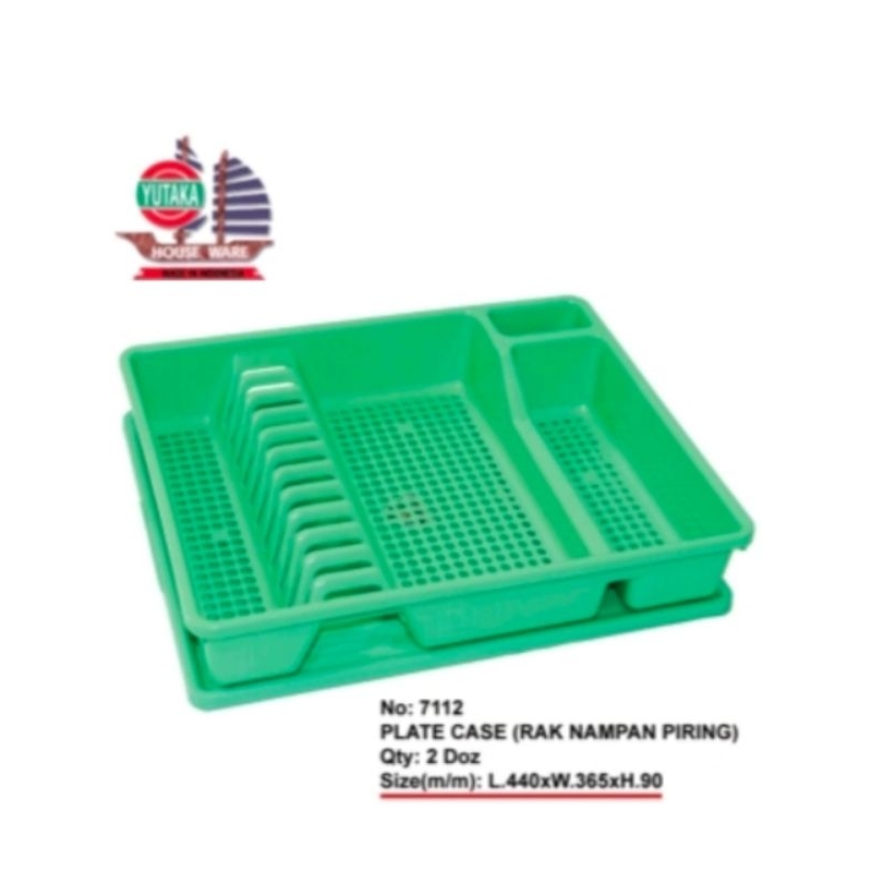 Yutaka House Ware Kotak Plat Mainan Rak Nampungan Piring 2 Doz/Rak piring nampan