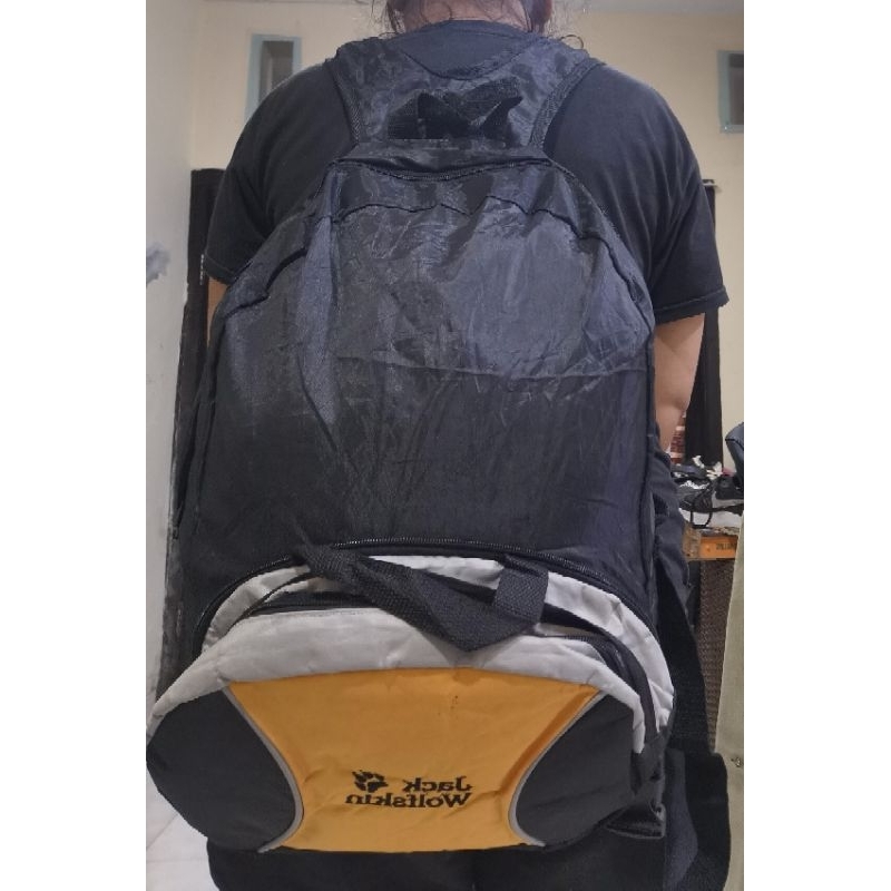 tas ransel multifungsi outdoor pria second J@ck Wolfsk1n